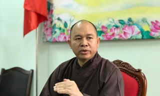 Thượng tọa Thích Đức Thiện lên tiếng về việc thầy Toàn đòi giữ tài sản sau khi xả giới hoàn tục. Ảnh: NGUYÊN KHÁNH