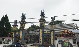 Bàn phương án khắc phục ngôi đình bê tông trên nền cũ đình Lương Xá, Ứng Hoà