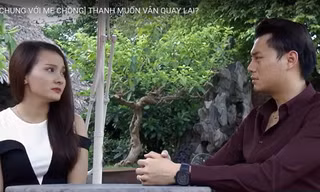 Thanh đang kể khổ với vợ cũ về cô vợ mới ương bướng và bà mẹ đẻ khó tính