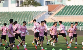 Quang Hải, Đình Trọng luyện tập hăng say trước Siêu Cup