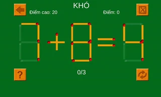 ‘Hoa mắt’ với bài toán di chuyển que diêm cấp tiểu học
