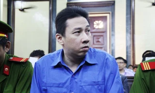 Bị cáo Võ Anh Tuấn, nguyên phó giám đốc Vietinbank Chi nhánh Nhà Bè. Ảnh Việt Văn