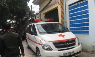 Xe cứu thương được điều tới hiện trường