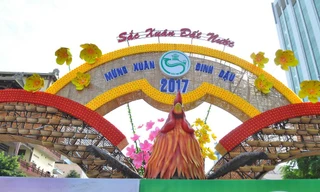 Quang cảnh đường hoa xuân Cần Thơ năm 2017