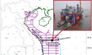 Giàn khoan Trung Quốc vi phạm vùng biển Việt Nam