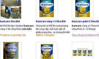 Thêm sữa Karicare của New Zealand nhiễm khuẩn