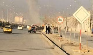Khói bốc lên từ hai vụ đánh bom ở Kabul, Afghanistan hôm 10/1.