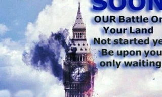 Nội dung tấm áp phích kêu gọi tấn công khủng bố nhằm vào Anh.