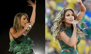 Taylor Swift nhái trang phục diễn của Jennifer Lopez?