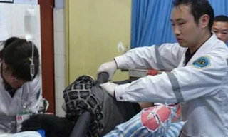 Anh Li Jen bị cột đèn đâm xuyên người