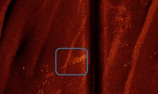 Những hình ảnh siêu âm cho thấy dấu hiệu của mảnh vỡ MH370. Ảnh: Dailymail