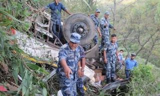 Một vụ tai nạn xe buýt tại Nepal. 