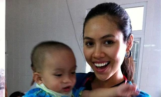 Á hậu Hoàng My và hành trình 'Cho em nụ cười'