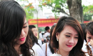 Học sinh trường Bưởi luyến lưu ngày bế giảng