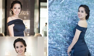 Mai Phương Thúy chuộng váy đen tôn dáng gợi cảm