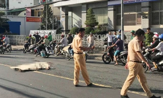 Hiện trường vụ tai nạn giao thông. Ảnh: A.H.