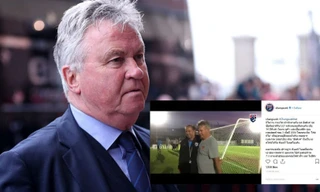 “Phù thủy” Guus Hiddink bất ngờ đến sân tập của Thái Lan