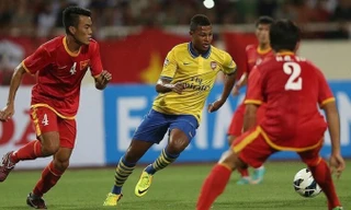 Serge Gnabry trong trận đấu với tuyển Việt Nam cách đây 7 năm.