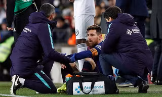 Lionel Messi gặp vấn đề ở đùi cách đây ít ngày