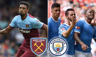 West Ham - Man City, 18h30 tối 10/8.