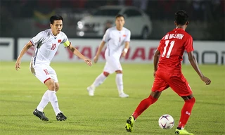 Đội trưởng Văn Quyết gây thất vọng trước Myanmar. Ảnh: Vnexpress