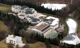 Toàn cảnh biệt thự của Michael Jordan nhìn từ trên cao.