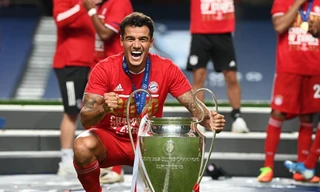  Philippe Coutinho ăn mừng Champions League với Bayern.
