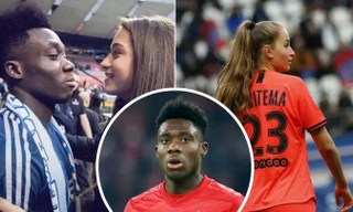 Alphonso Davies và cô bạn gái xinh đẹp đang khoác áo PSG.