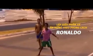 ‘Siêu phẩm’ bóng đá đường phố gây sốt giữa dịch COVID-19