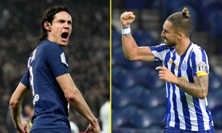 Edinson Cavani và Alex Telles trên đường đến M.U.