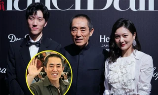 Đạo diễn Trương Nghệ Mưu hiếm hoi xuất hiện bên vợ kém 31 tuổi và con trai lớn