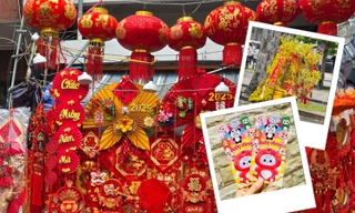 Dạo chợ Tết Ất Tỵ: Độc lạ bao lì xì "xé túi mù", đồ treo Baby Three xinh yêu