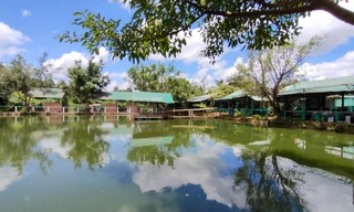 Quán câu cá Bảo Hân được xây dựng trên đất quy hoạch suối Hội Phú