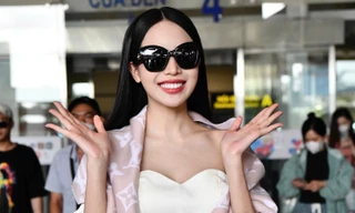 'Hoa hậu Quốc tế năm 2024' Huỳnh Thị Thanh Thuỷ rạng ngời ‘không góc chết’ ngay khi vừa đặt chân xuống Hà Nội