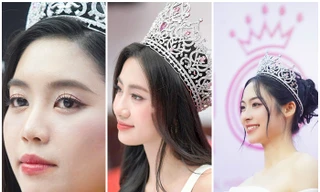 Ngợp trước 'góc nghiêng thần thánh' của tân Top 3 'Hoa hậu Việt Nam' trong buổi giao lưu tại tòa soạn báo Tiền Phong 