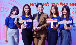 Á hậu Phương Nga và 'Người đẹp nhân Ái' Ngọc Mai đồng hành cùng dàn thí sinh 'Hoa hậu Việt Nam 2024' tại ĐHQG Hà Nội