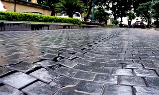 Tuyến đường bị sụt lún nghiêm trọng