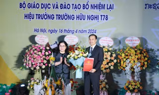 Công bố quyết định bổ nhiệm lại Hiệu trưởng Trường Hữu Nghị T78