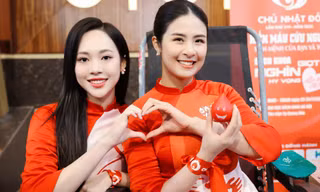 Khoảnh khắc đẹp của dàn hoa, á hậu ở Chủ Nhật Đỏ 2024 