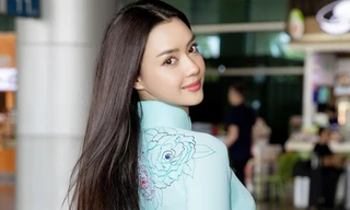 Hoa hậu Hoàn vũ Thái Lan gặp sự cố lộ nội y khi mặc áo dài 