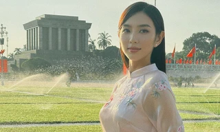 Dàn hoa, á hậu mặc áo dài trong kỳ nghỉ lễ Quốc khánh 