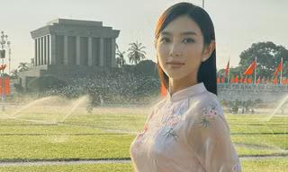 Dàn hoa, á hậu mặc áo dài trong kỳ nghỉ lễ Quốc khánh 