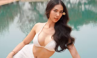 Nhan sắc được khen ngợi của tân Hoa hậu Hoàn vũ Lào