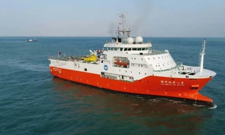 Tàu Hải Dương 8 hoạt động trái phép trong vùng đặc quyền kinh tế và thềm lục địa của Việt Nam từ đầu tháng 7 đến tận cuối tháng 10. Ảnh: SCMP/Weibo