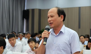 Đại biểu phát biểu tại hội nghị. Ảnh: Nghiêm Huê