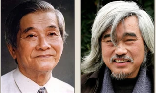 Nhà thơ Nguyễn Xuân Sanh (bìa trái) và dịch giả Đoàn Tử Huyến