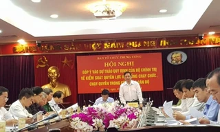 Xây dựng quy định kiểm soát quyền lực, chống chạy chức, chạy quyền