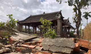 Ngôi nhà thờ dòng họ Võ mà Đại tướng tâm huyết cũng thiệt hại nặng nề 