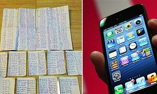 Trộm iPhone chép tay danh bạ trả cho khổ chủ