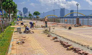 Phố đi bộ ven sông Hàn sắp khai trương
